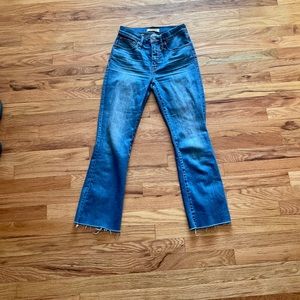 Madewell Cali Demi Boot Medium Wash Jeans, Size 25